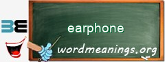 WordMeaning blackboard for earphone